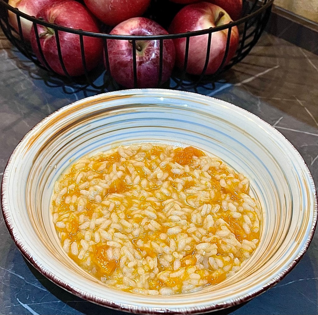 Il mio risotto con la zucca trasformato in un piatto&nbsp;unico